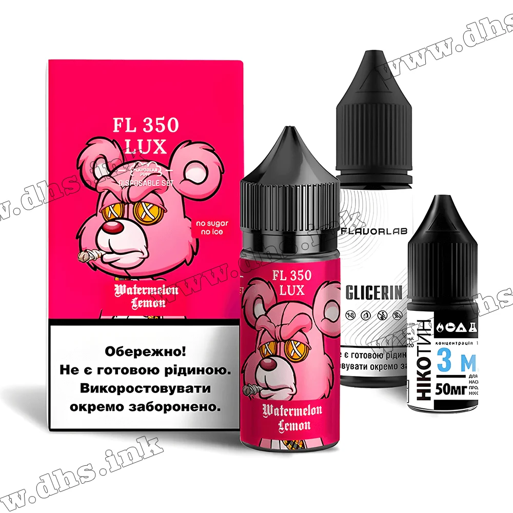 Набір для самозамісу Flavorlab FL 350 Lux Salt 30 мл (50 мг) - Watermelon Lemon (Кавун, Лимон)